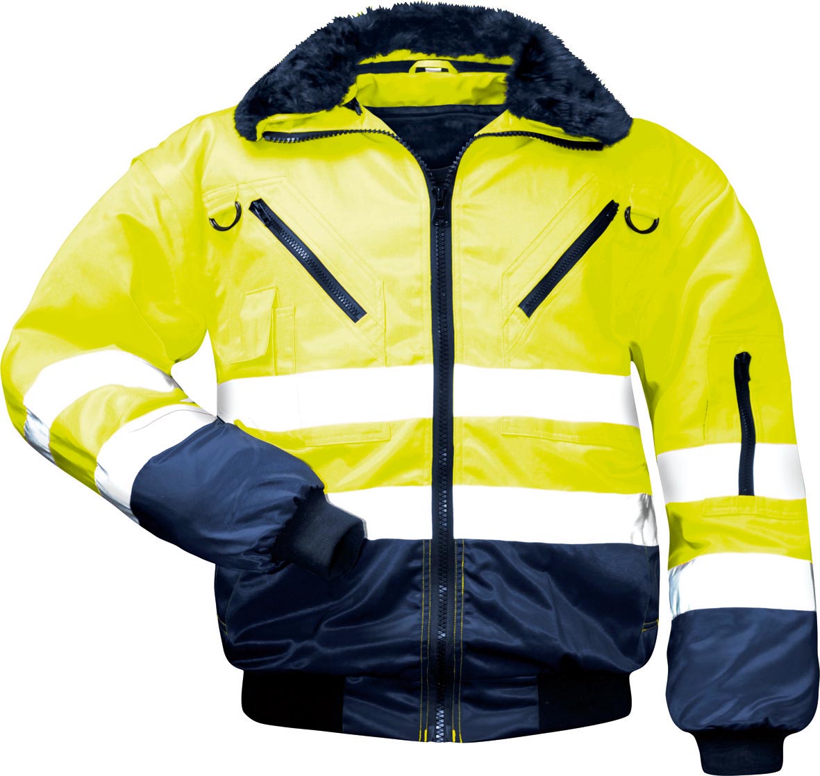 Pilotenjacke BW+PES, Futter PES u. Faserpelz, Ärmel abnehmbar, GUNNAR