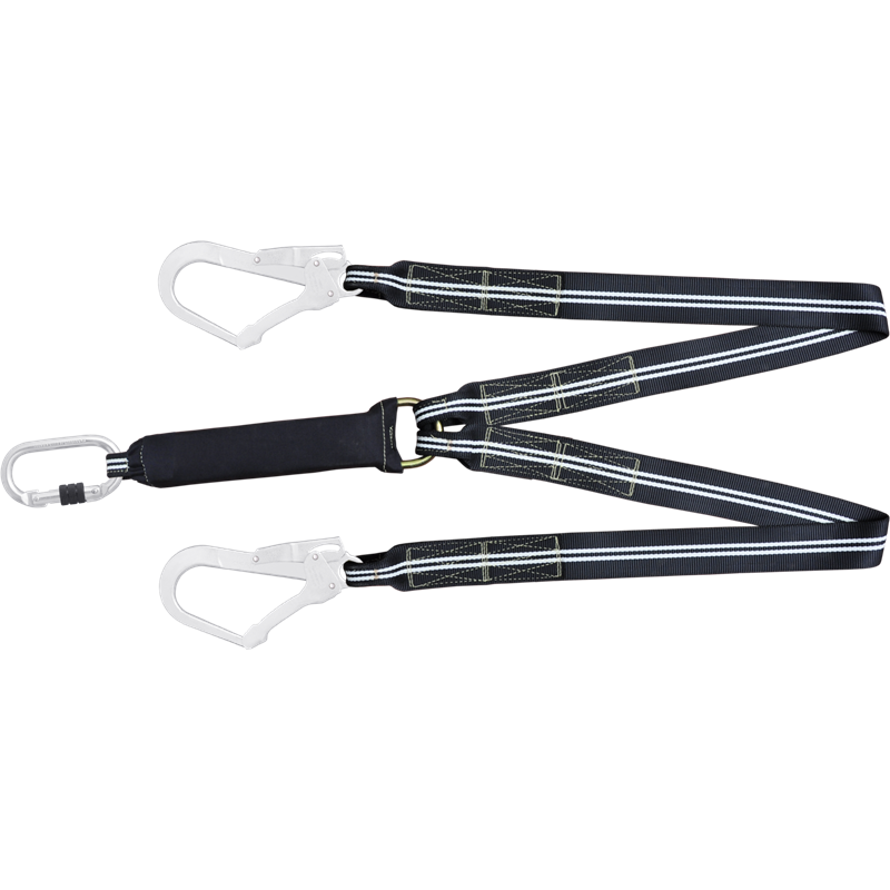 Y-Verbindungsmittel Aramid flammfest, Falldämpfer und Karabiner, 1 m, FA3040210